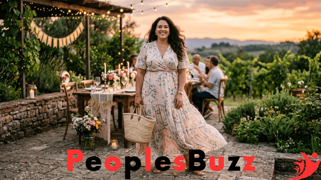plus size summer outfits flowy floral maxi dress with flat sandals for a casual birthday dinner