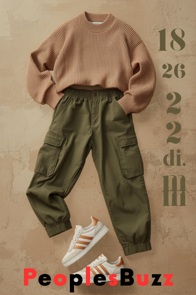 cargo pants outfit with samba jane shoes trendy casual look