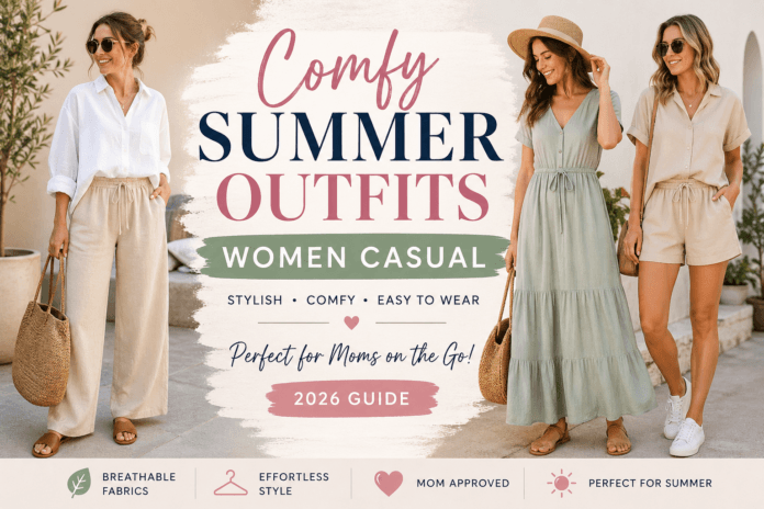 Comfy summer outfits women casual 2026 fashion ideas for moms in stylish and comfortable summer clothing