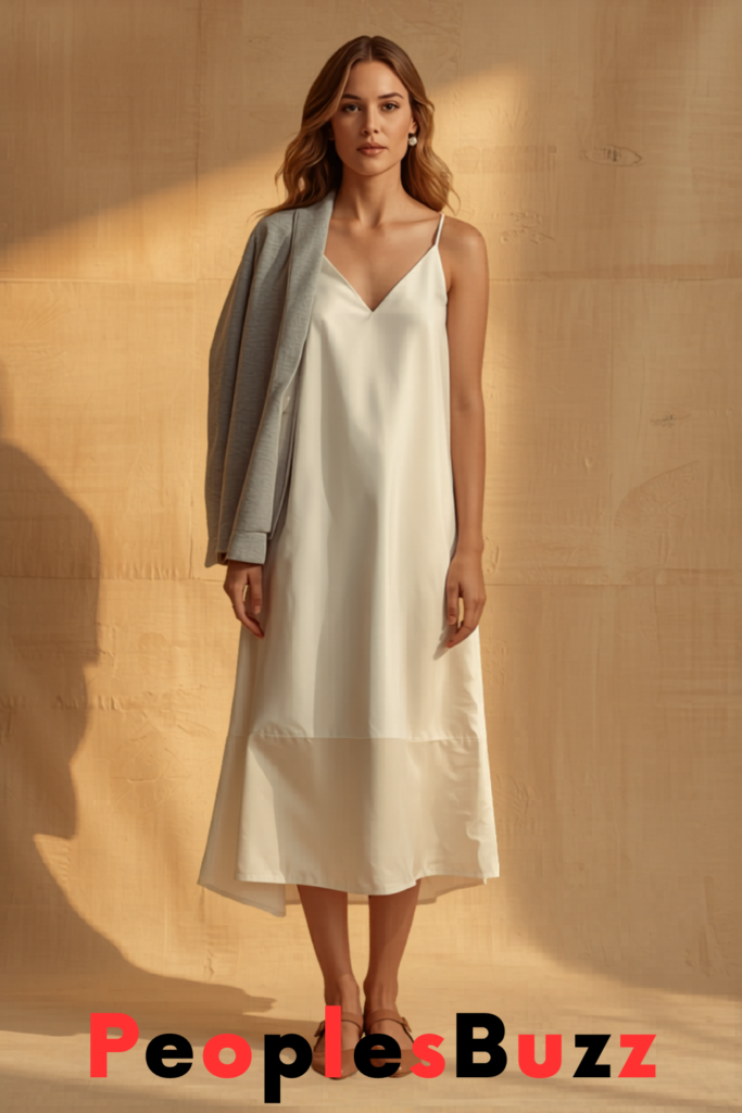 pastel tailored suit with samba jane shoes elegant mom outfit