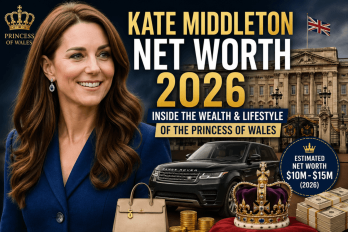 Kate Middleton Net Worth 2026 royal wealth lifestyle Princess of Wales luxury concept