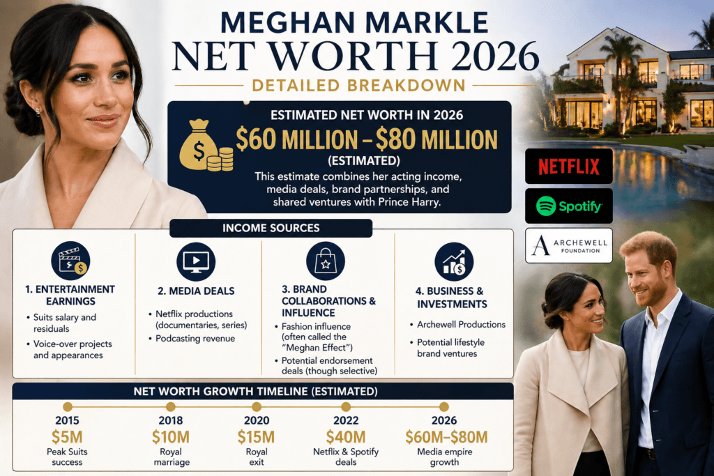 Meghan Markle Net Worth 2026 (Detailed Breakdown)
